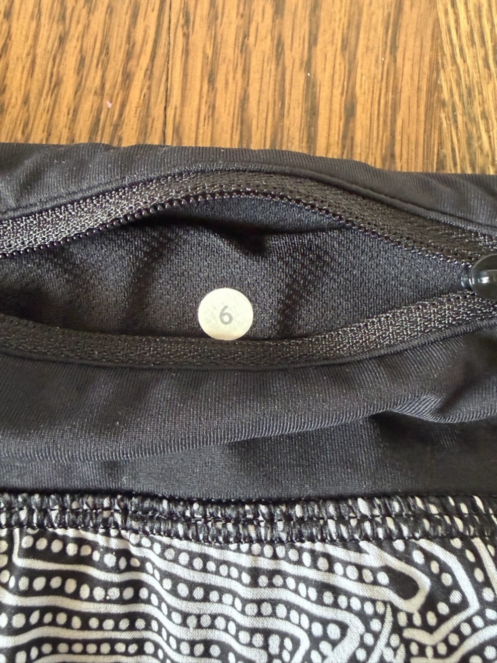 Lululemon Women’s Speed Short In Dottie Tribe White Black /Black Size 6 - Picture 11 of 14